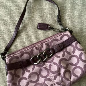 Coach purple wristlet